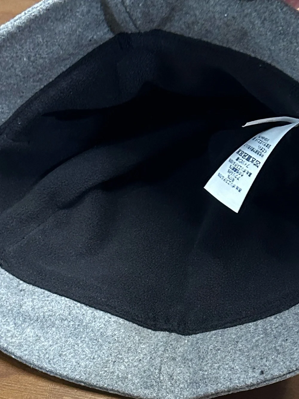 Lands’‎ End Women’s Cashtouch Cloche Bucket Hat Heather Gray L/XL Fleece Lined